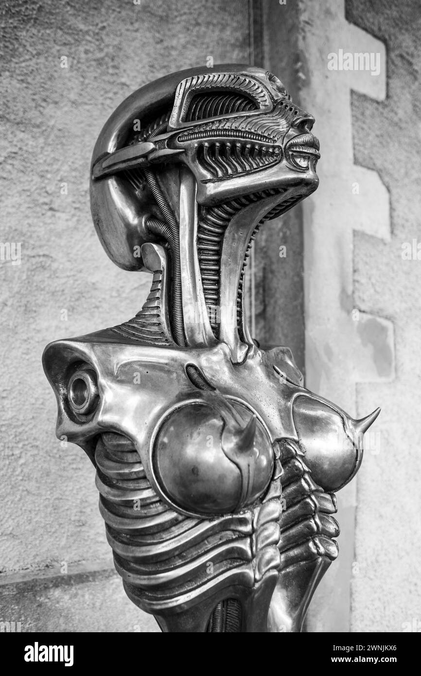 HR Giger Art, Switzerland Stock Photo