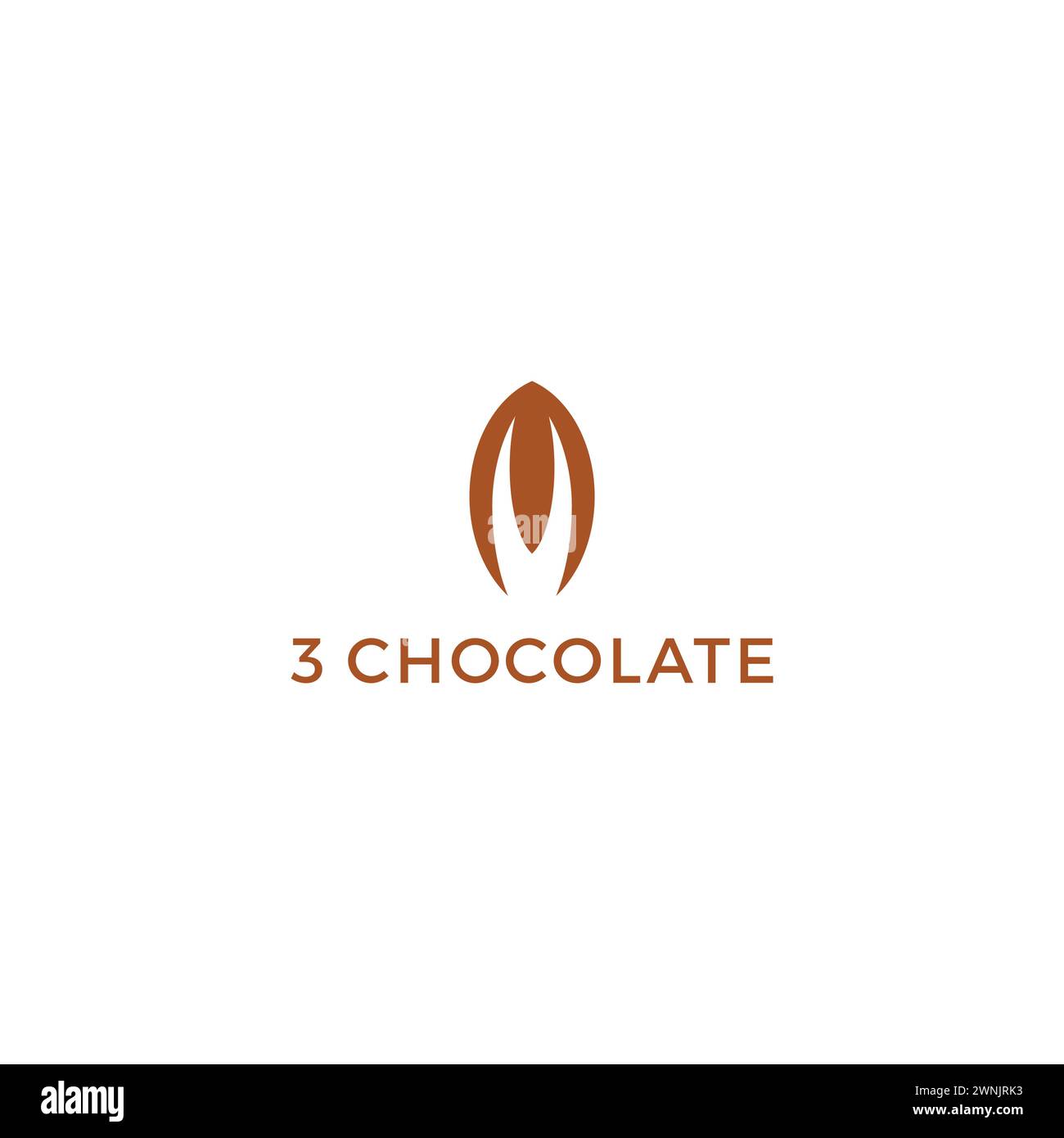 Three Chocolate Logo Simple. Chocolate Icon Stock Vector