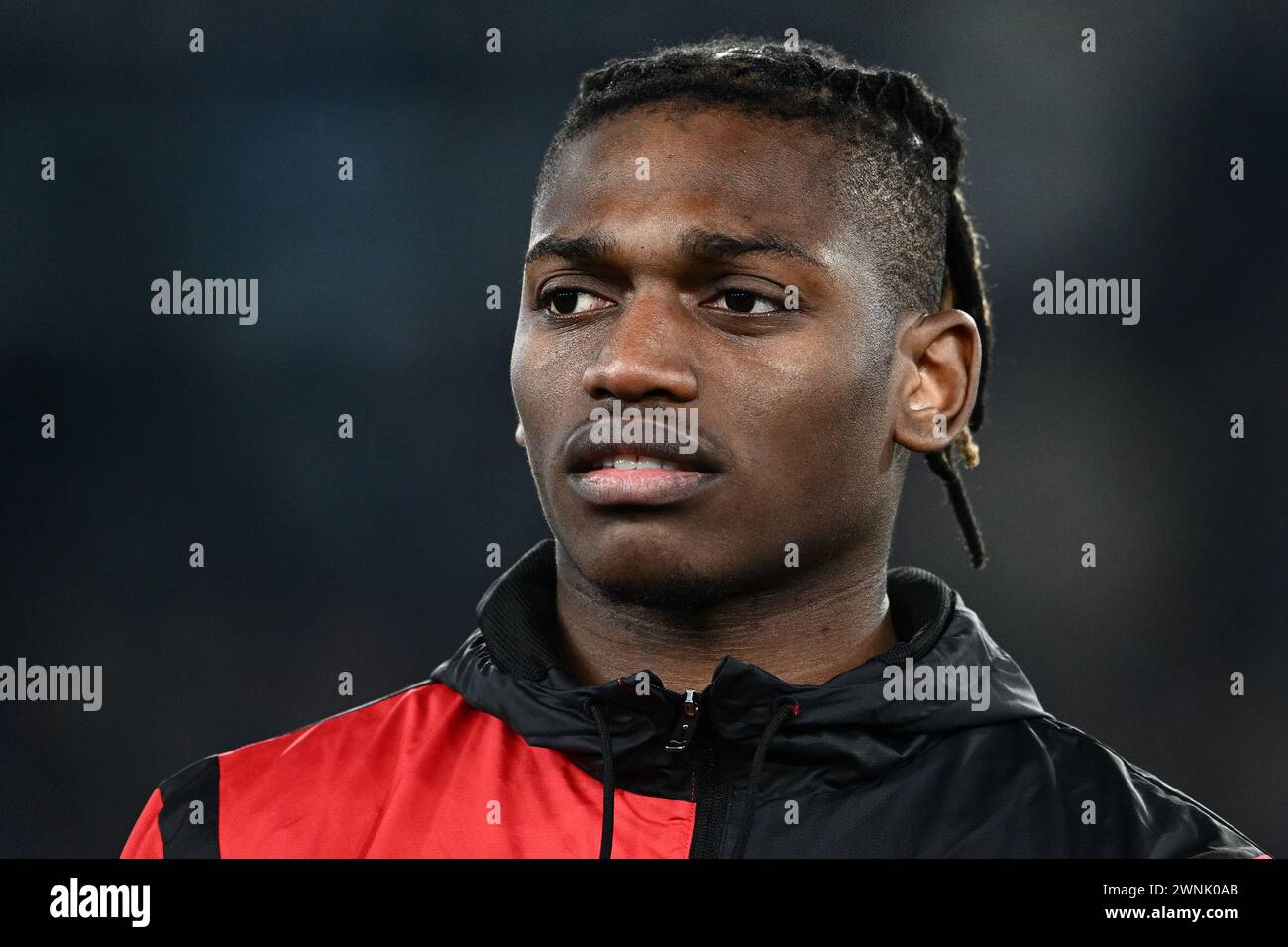 Rafael Leao of AC Milan looks on during the Serie A match between SS