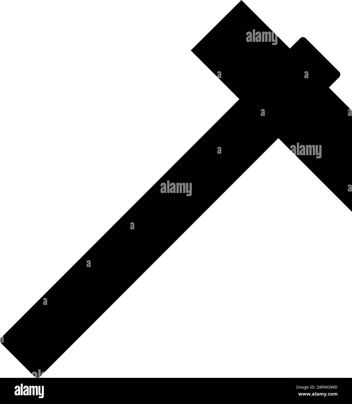 Hammer Icon in Flat Style Stock Vector Image & Art - Alamy