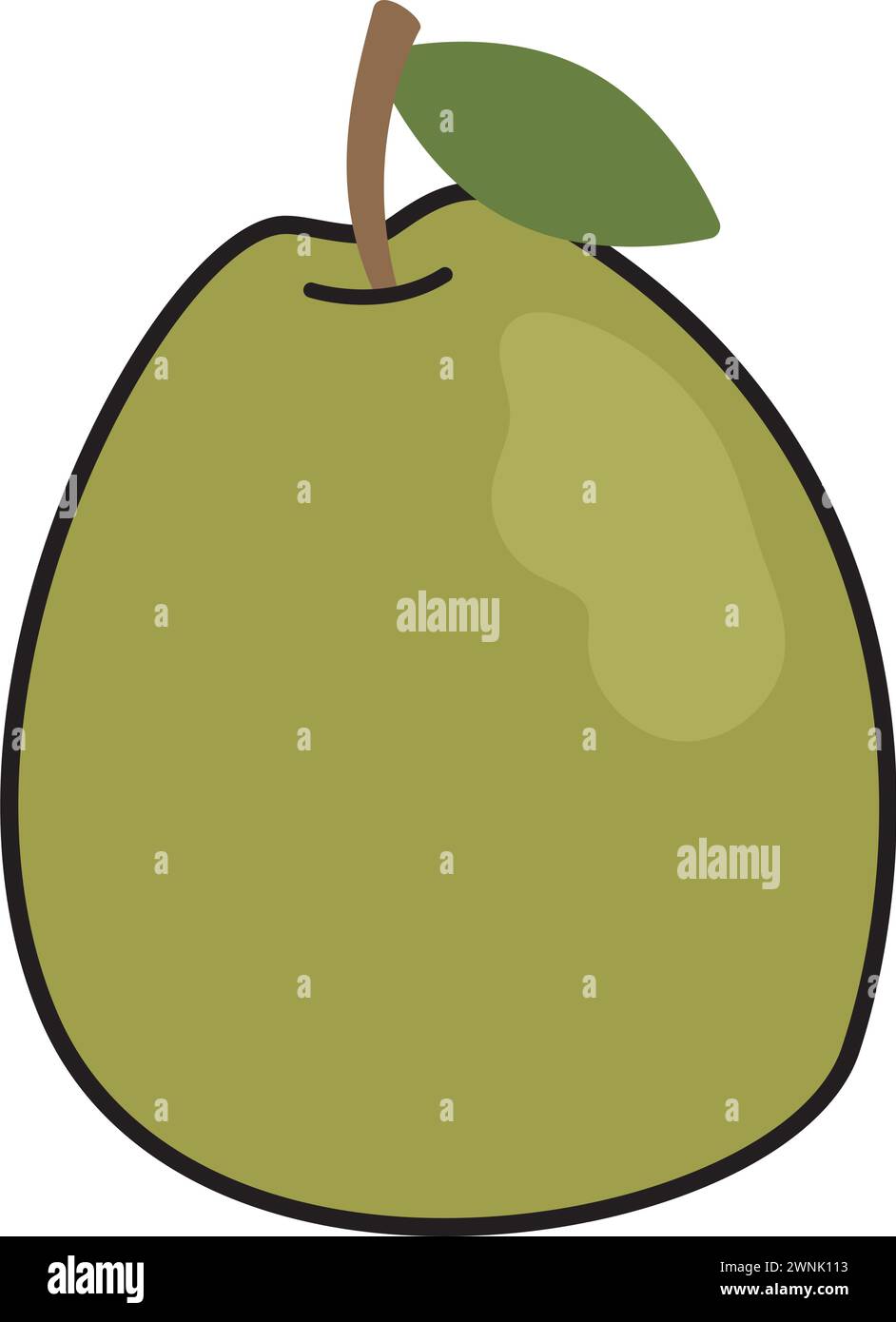 Colored pear fruit icon Vector Stock Vector Image & Art - Alamy