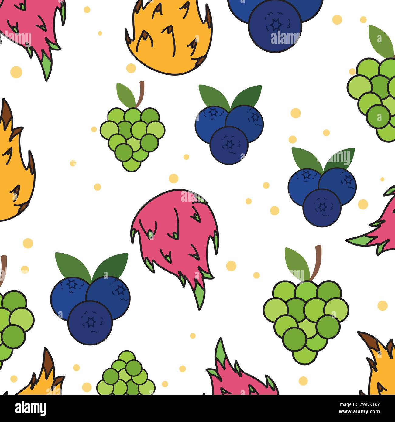 Colored fruit icons Pattern background Vector Stock Vector Image & Art ...