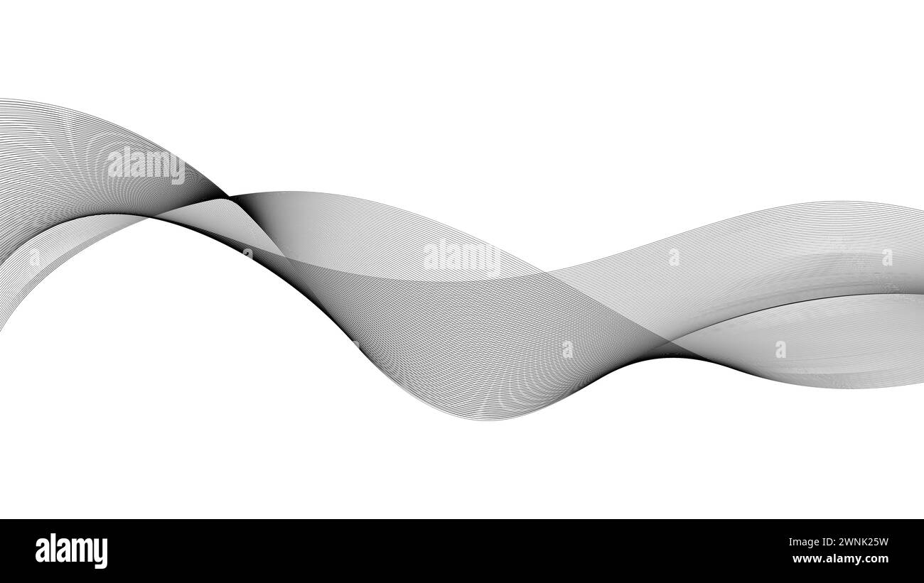 Sound wave lines, blend of wavy waves sound transition Stock Vector ...