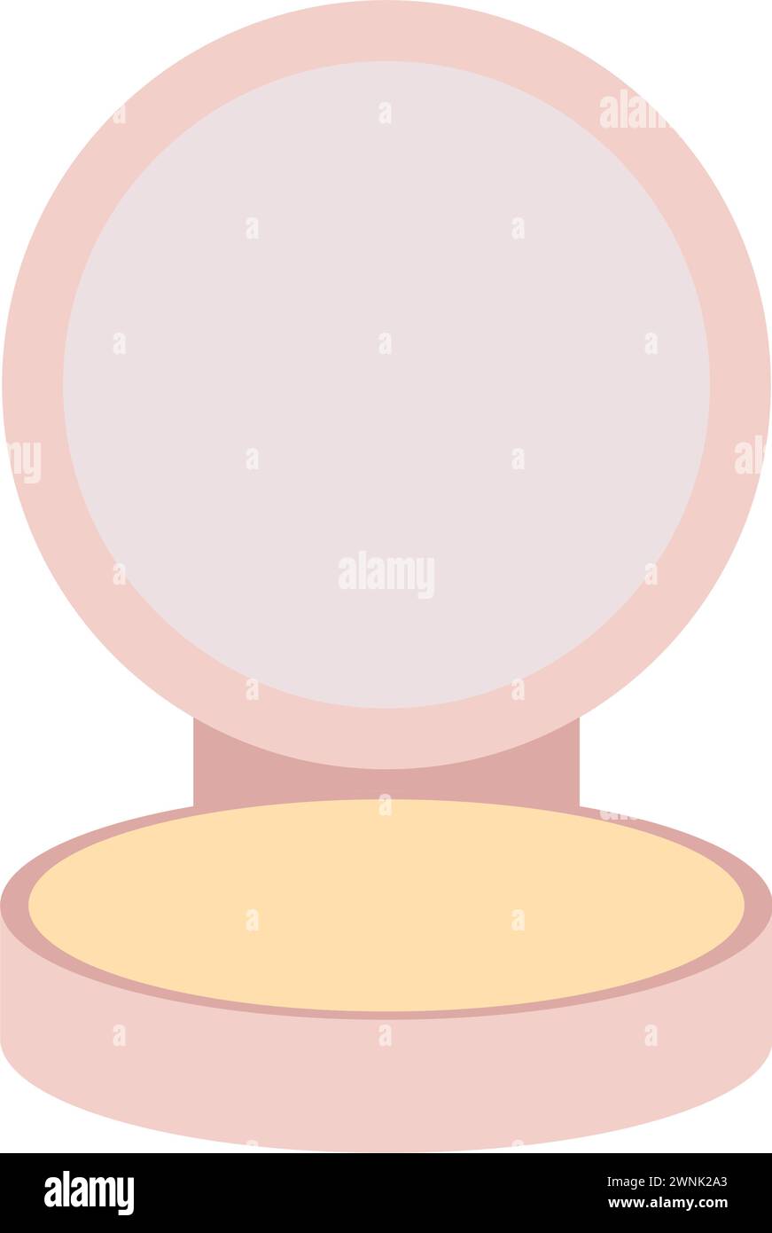 Woman brush face powder Stock Vector Images - Alamy