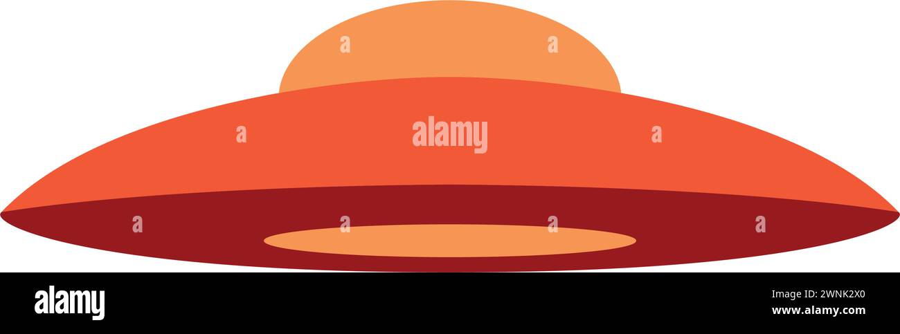 Colored ufo spaceship icon Vector Stock Vector Image & Art - Alamy