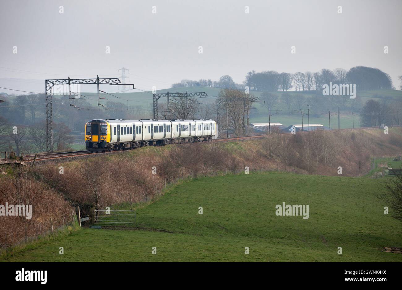 A First Transpennine Express class 350 electric train on the west coast main line Stock Photo