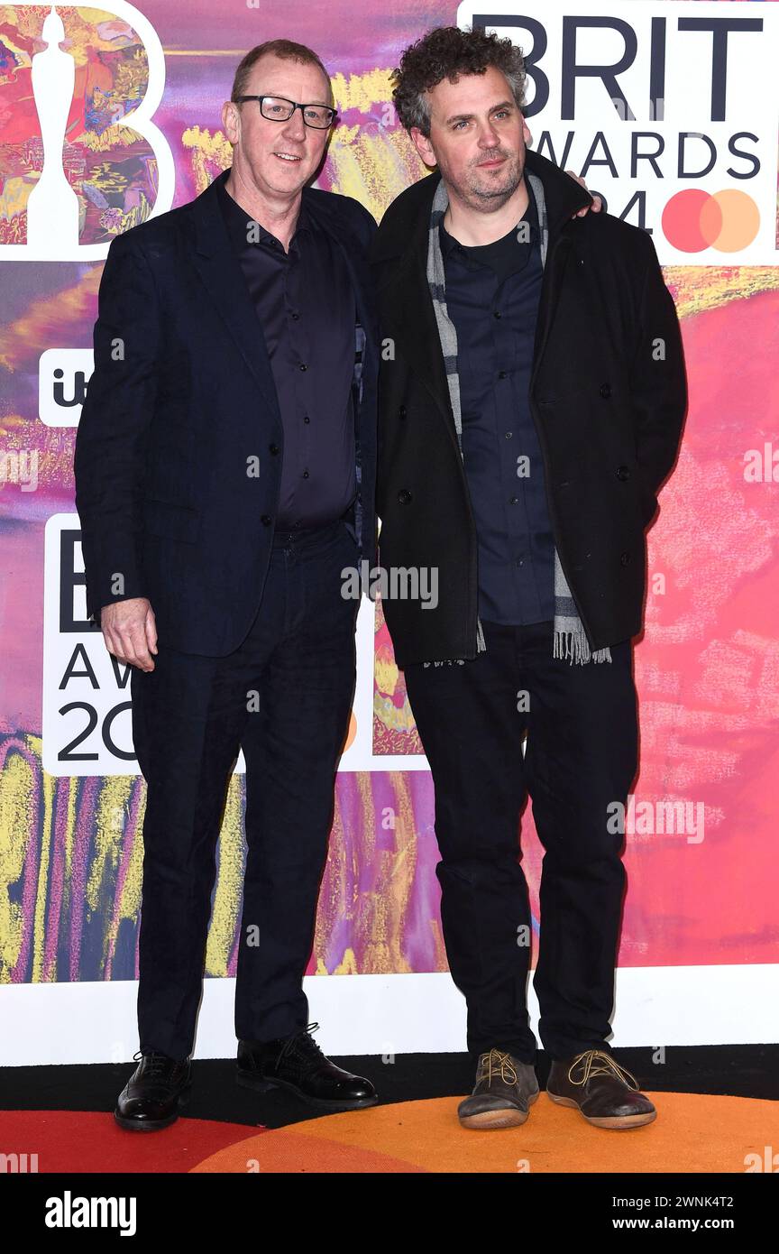Dave Rowntree und James Ford bei der Verleihung der 44. BRIT Awards ...