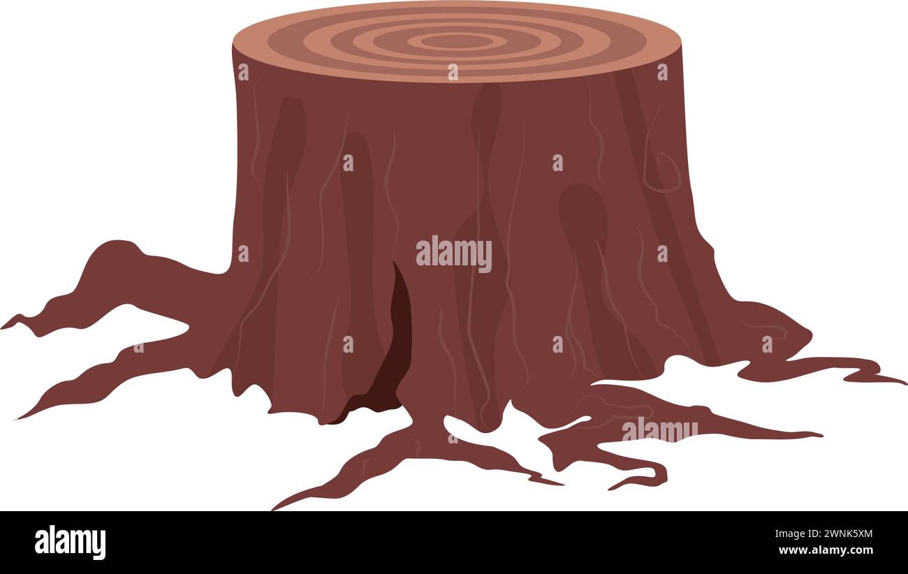Isolated cut tree Vector Stock Vector Image & Art - Alamy