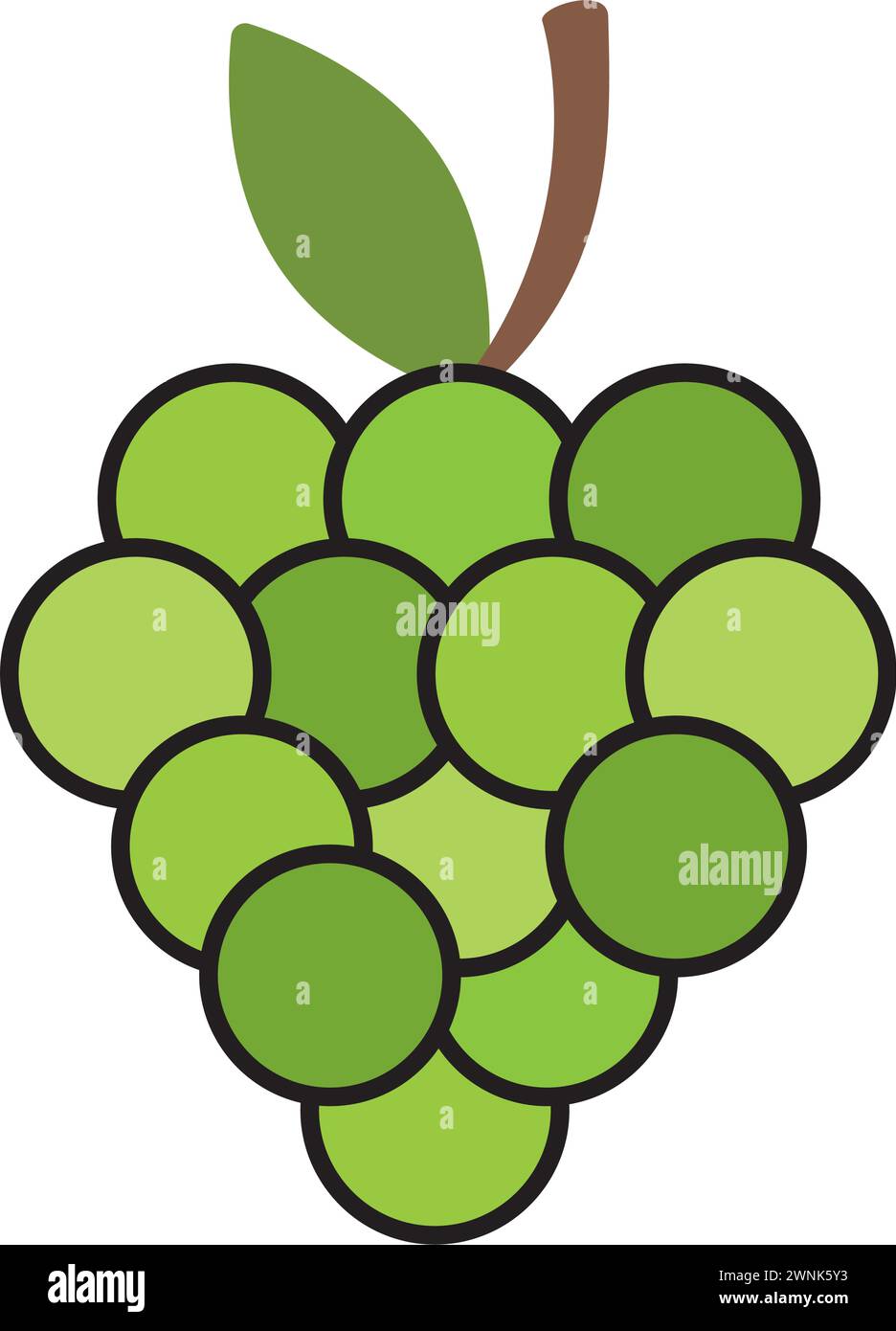 Colored grapes fruit icon Vector Stock Vector Image & Art - Alamy