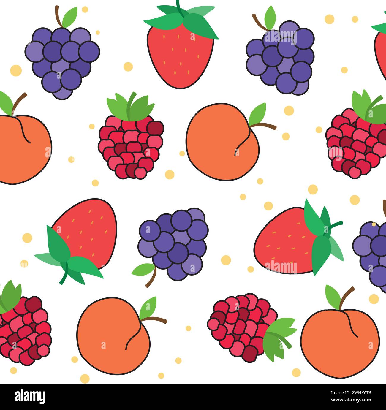 Colored fruit icons Pattern background Vector Stock Vector Image & Art ...