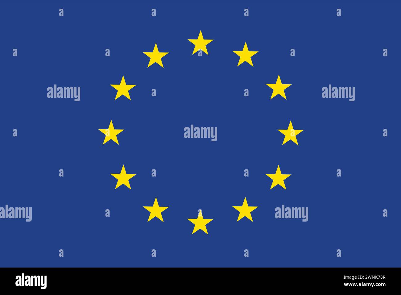 European Union Flag | Background of EU, European Union sign Stock Vector