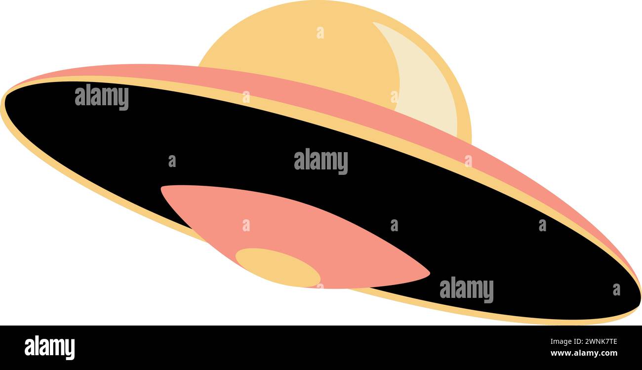 Colored ufo spaceship icon Vector Stock Vector Image & Art - Alamy