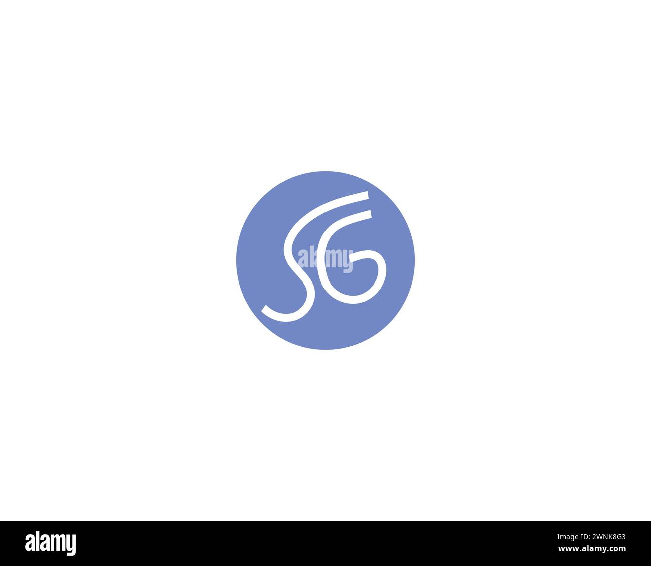 creative letter SG logo design vector template Stock Vector