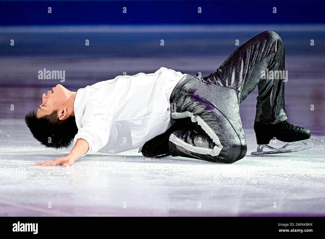 Yu-Hsiang LI (TPE), during Exhibition Gala, at the ISU World Junior ...