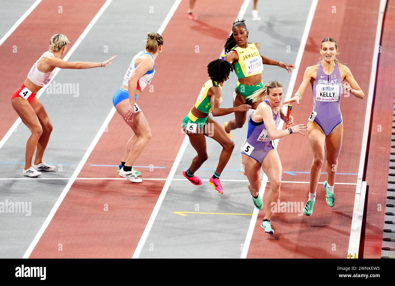 Great Britain's Jessie Knight and Hannah Kelly in action in the Women's ...