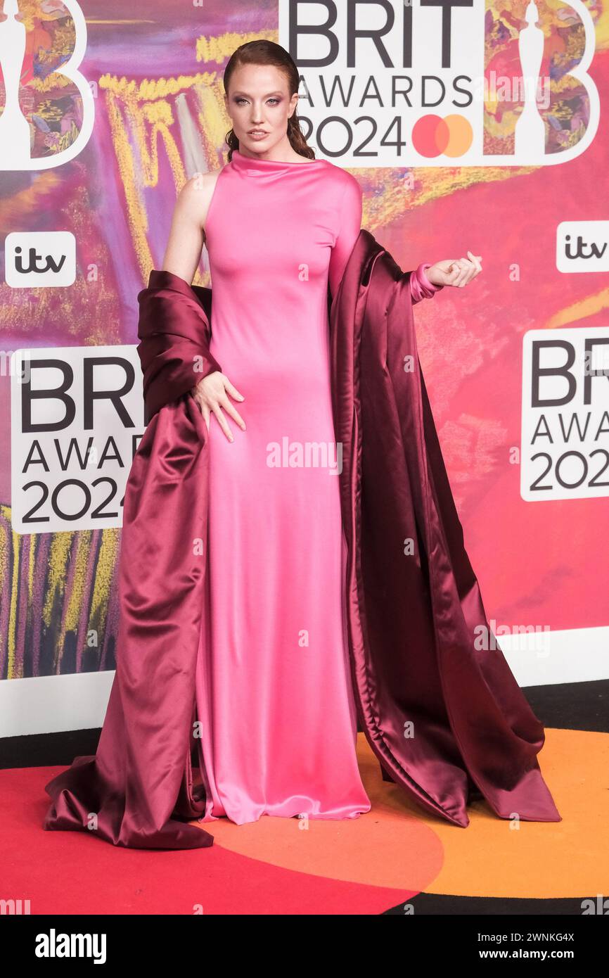 London, UK. Jess Glynne photographed attending the BRITS Awards at the ...