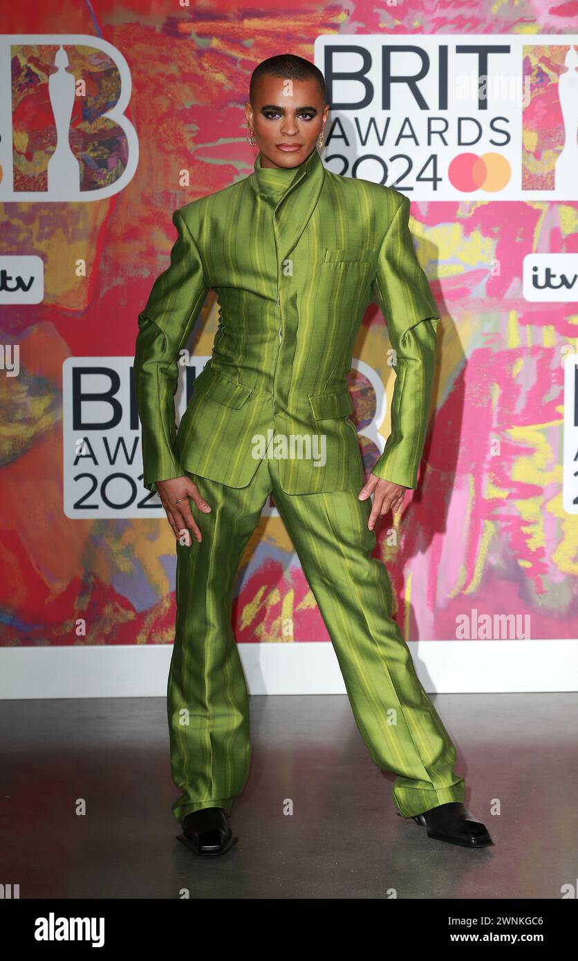 London, UK. 02nd Mar, 2024. Layton Williams attends the BRIT Awards 2024 at The O2 Arena in London. (Photo by Fred Duval/SOPA Images/Sipa USA) Credit: Sipa USA/Alamy Live News Stock Photo