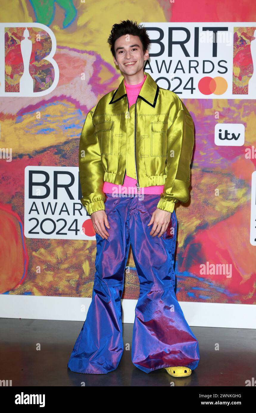 London, UK. 02nd Mar, 2024. Jacob Collier attends the BRIT Awards 2024