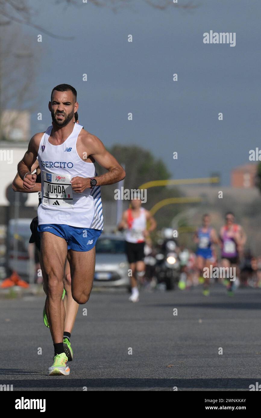 Ouhda during the 49th edition of the Eurospin Rome Ostia half marathon