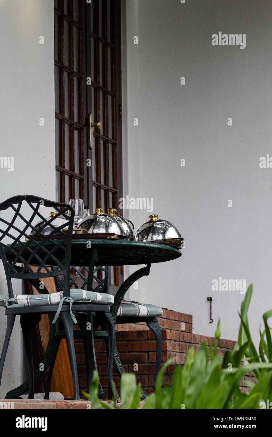 Hotel room service dishes on hires stock photography and images Alamy