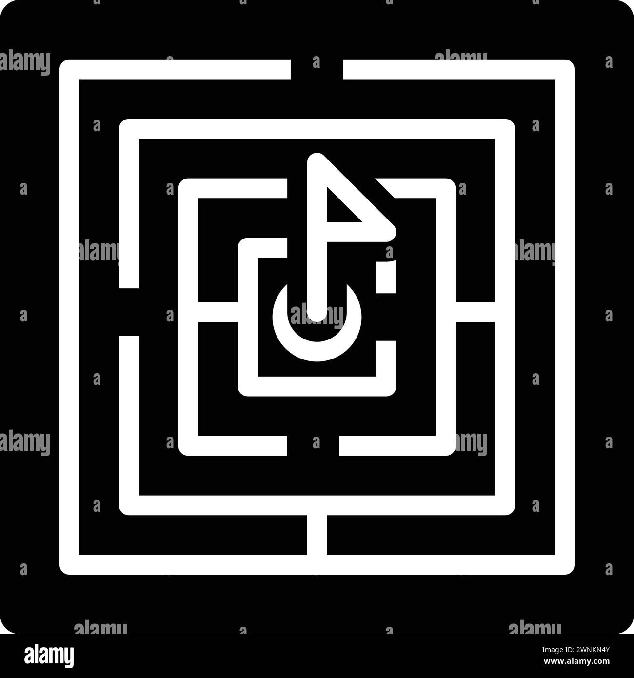 Icon for challenged ,maze Stock Vector Image & Art - Alamy