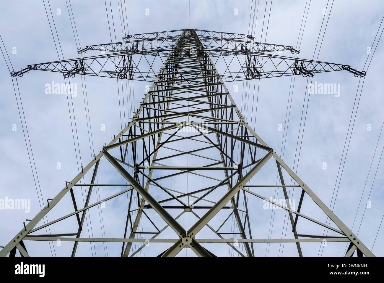 High-voltage pylon Stock Photo