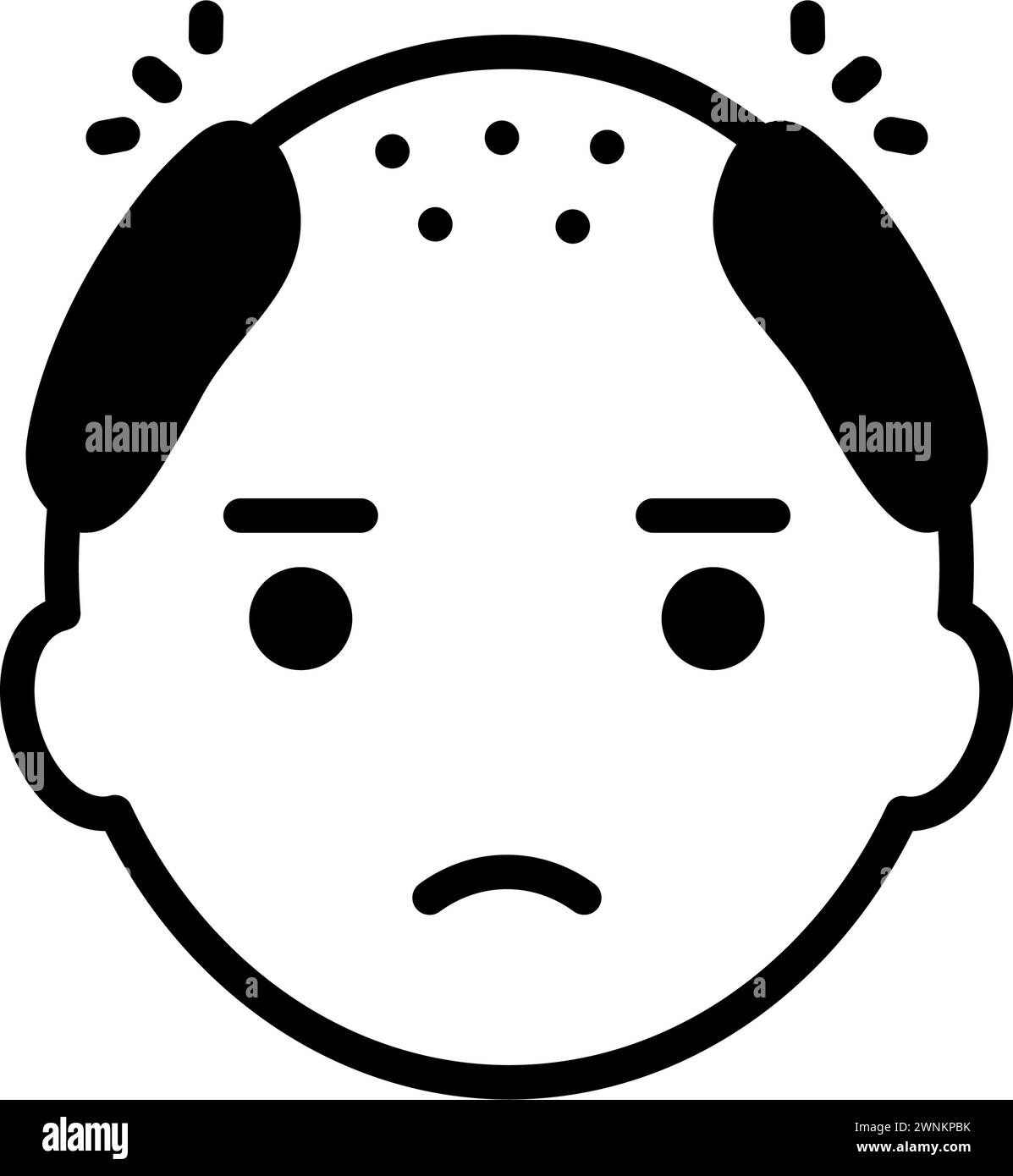 Icon for bald,hairless Stock Vector Image & Art - Alamy