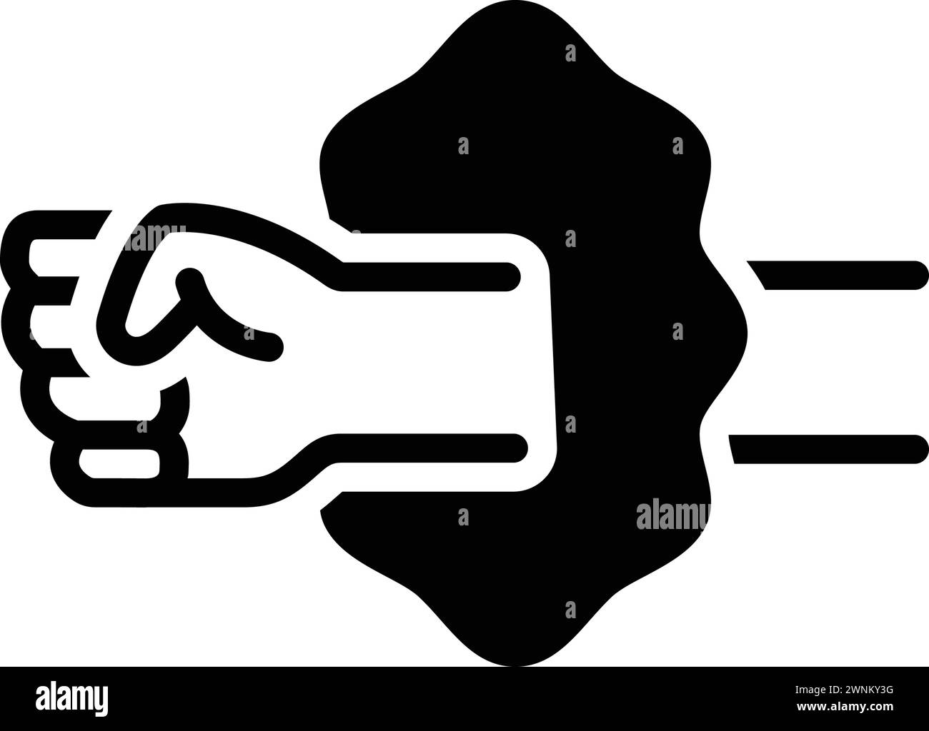 Icon for through,hand Stock Vector Image & Art - Alamy