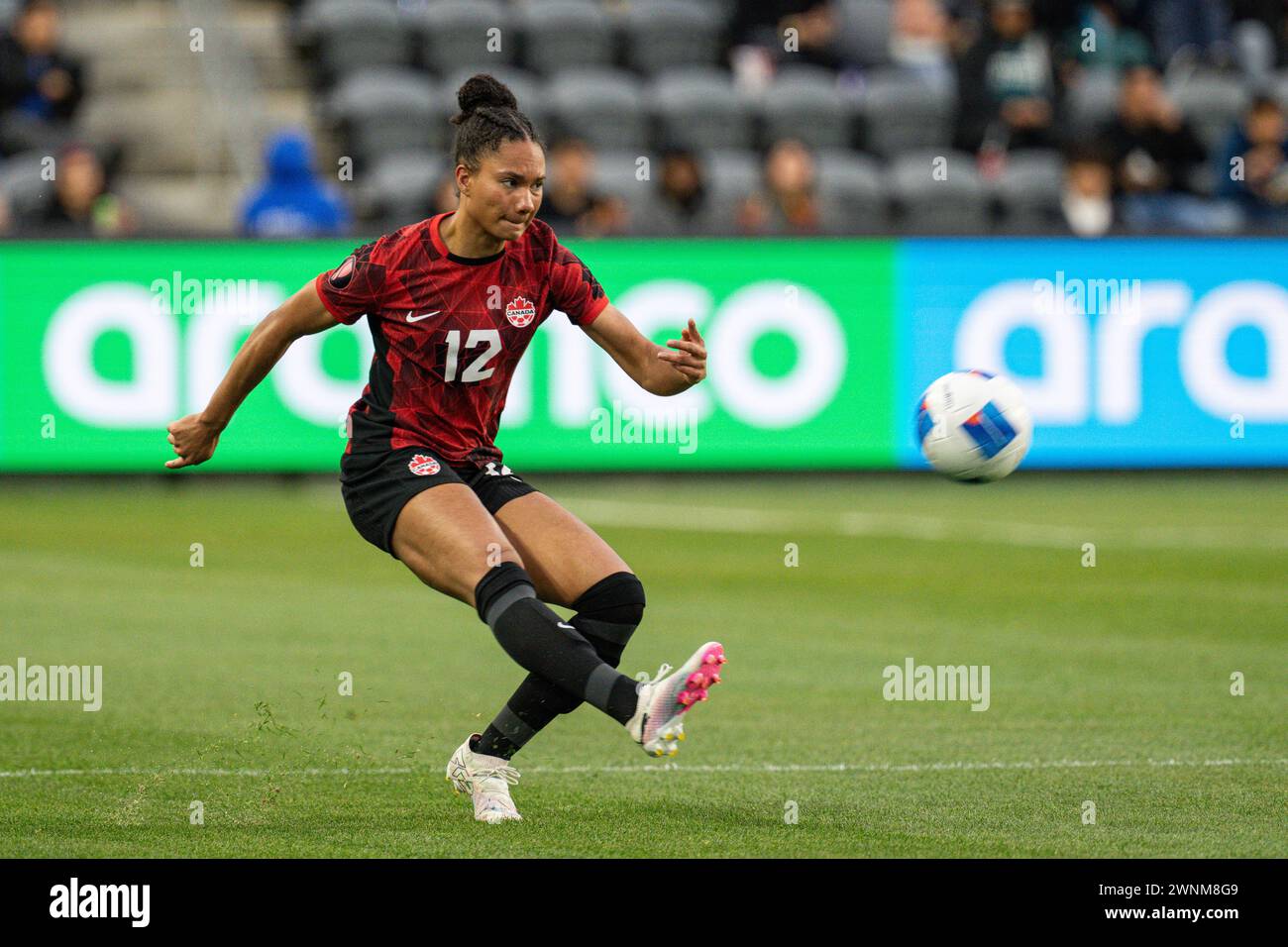 Canada defender Jade Rose (12) during the Concacaf W Gold Cup