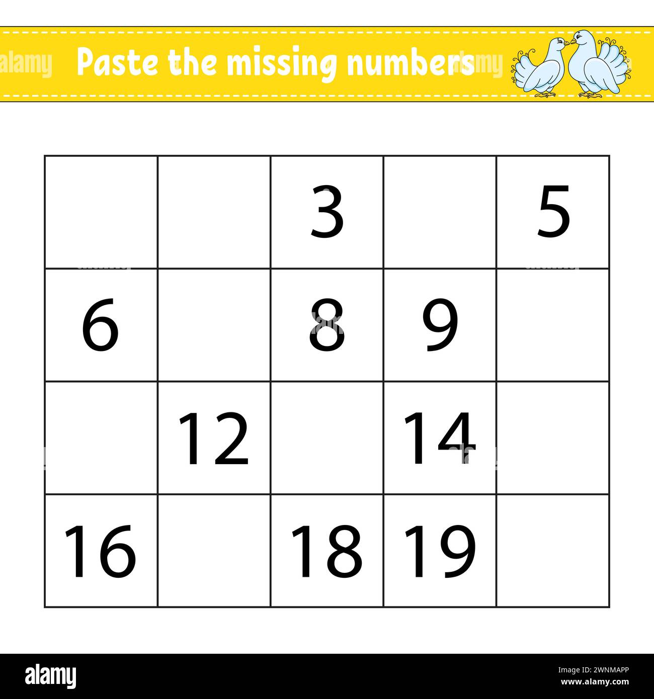 Paste The Missing Numbers 1 20 Game For Children Handwriting Practice paste-the-missing-numbers-1-20-game-for-children-handwriting-practice