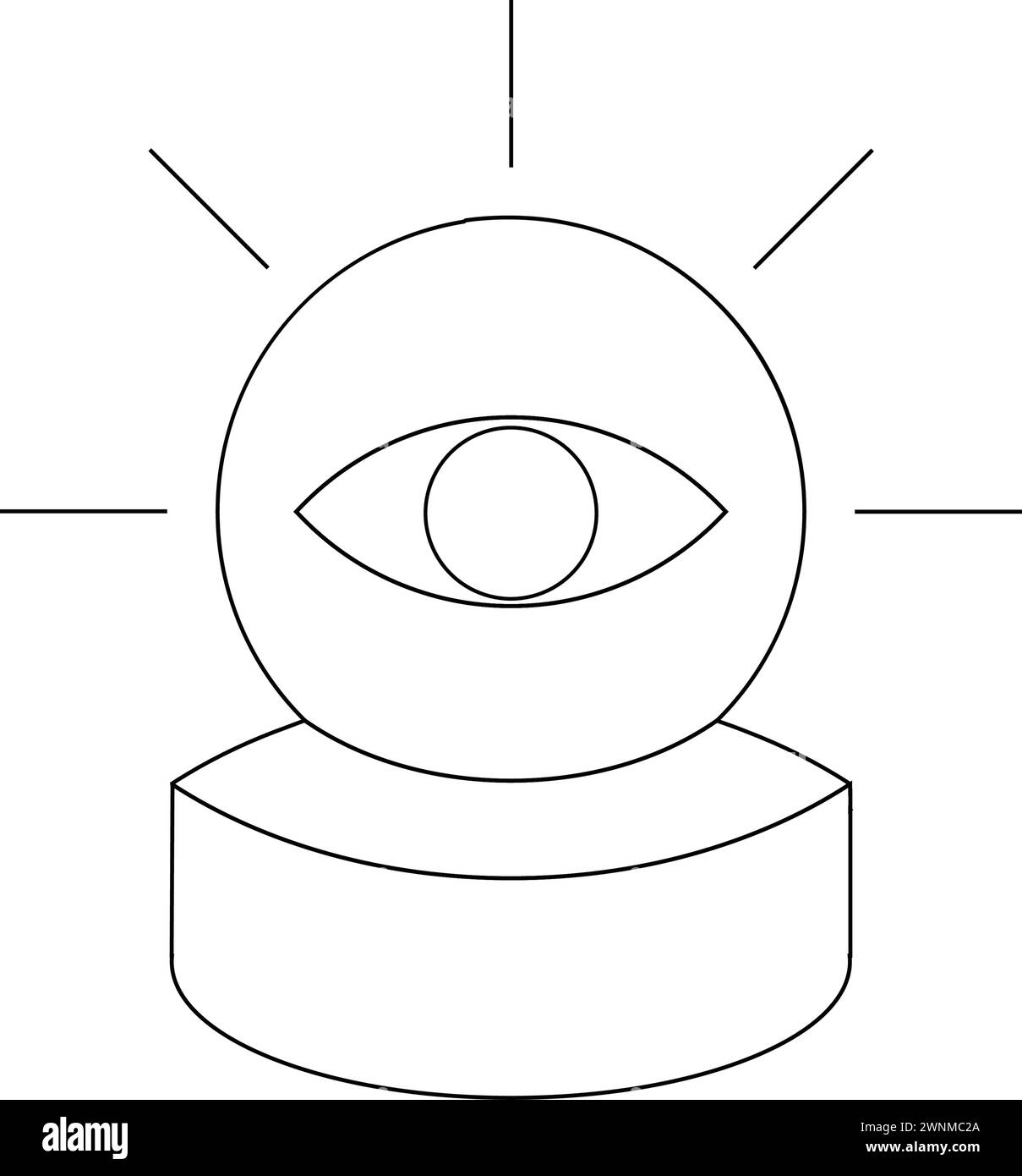 Magic crystal ball icon vector illustration design Stock Vector Image ...