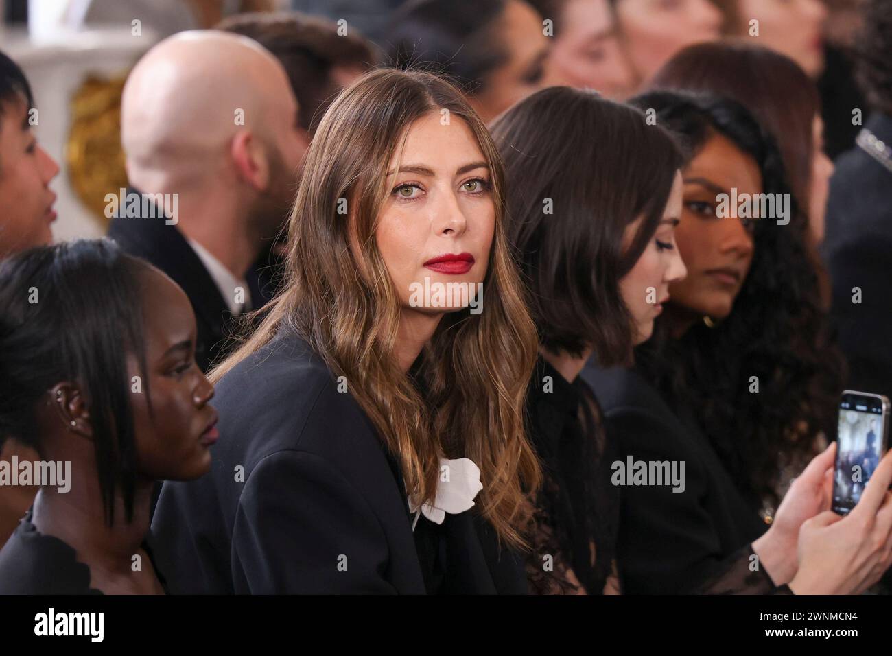 Maria Sharapova attends the Valentino Fall/Winter 20242025 readytowear collection presented