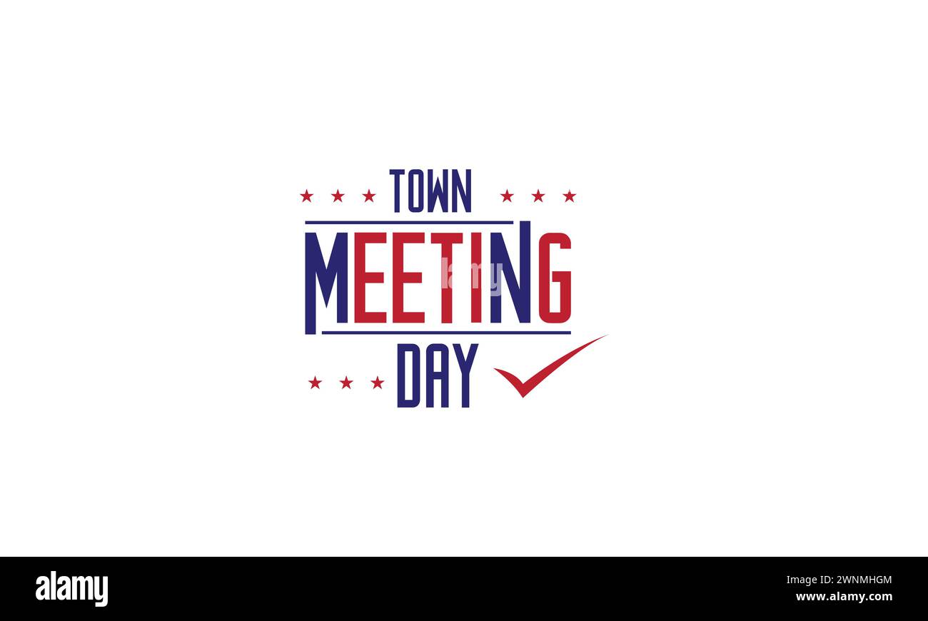 You can download Town Meeting Day wallpapers and backgrounds on your smartphone, tablet, or computer. Stock Vector