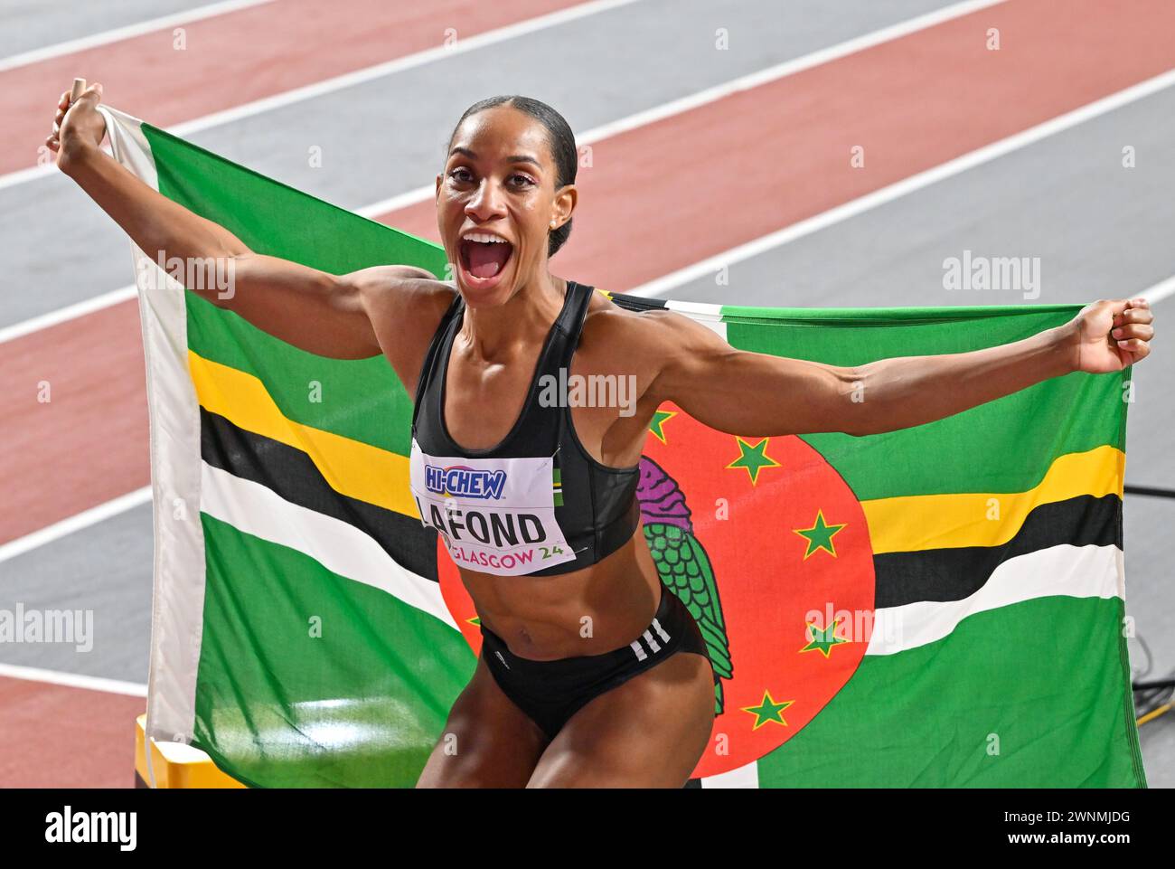 Glasgow, Scotland, UK. 03rd Mar, 2024. Thea LAFOND (DMA) celebrates