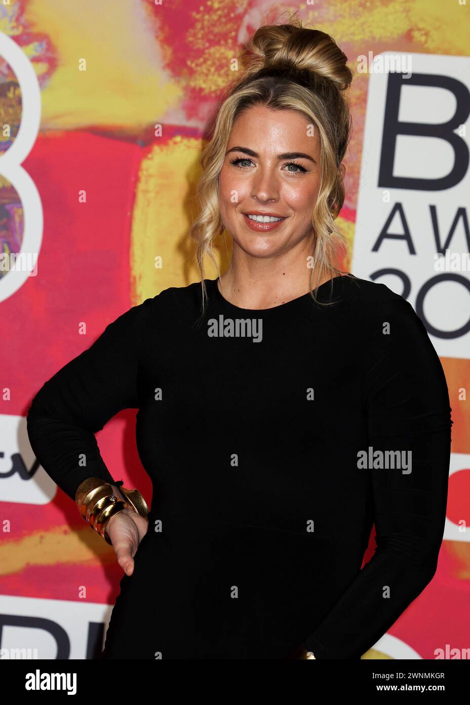 London, UK. 02nd Mar, 2024. Gemma Atkinson attends the BRIT Awards 2024 at the O2 London in Greenwich, London. (Photo by Cat Morley/SOPA Images/Sipa USA) Credit: Sipa USA/Alamy Live News Stock Photo