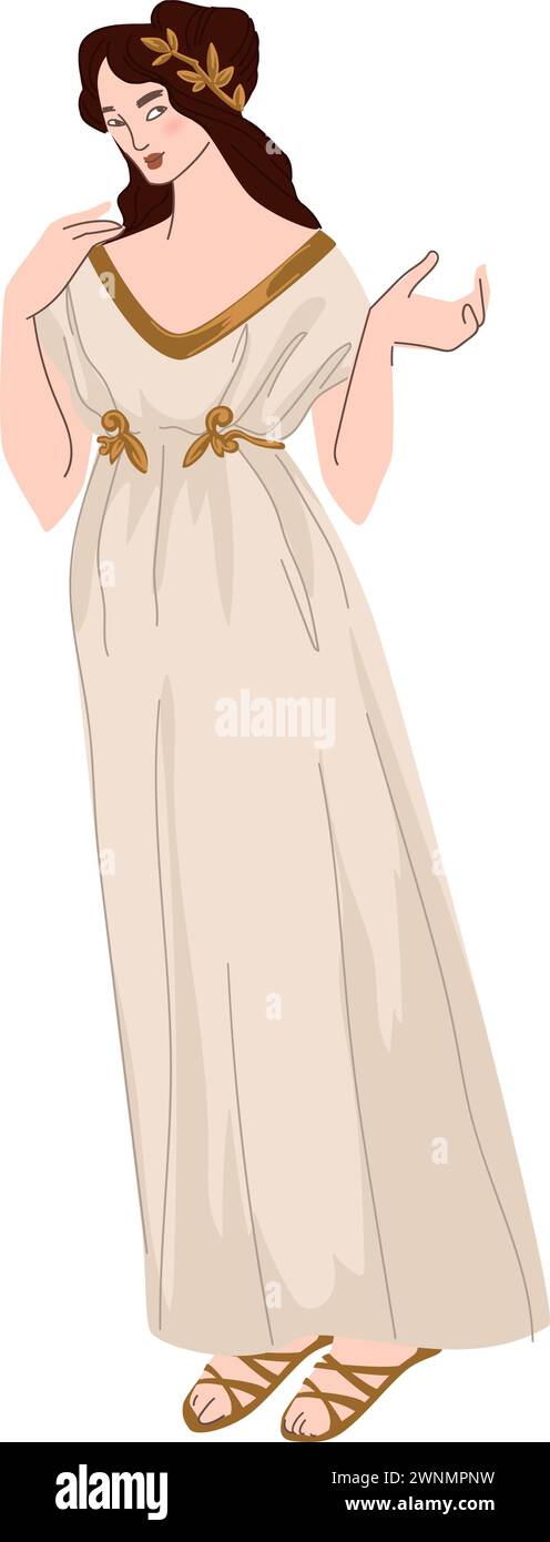 Greek classic dress Stock Vector Images - Alamy