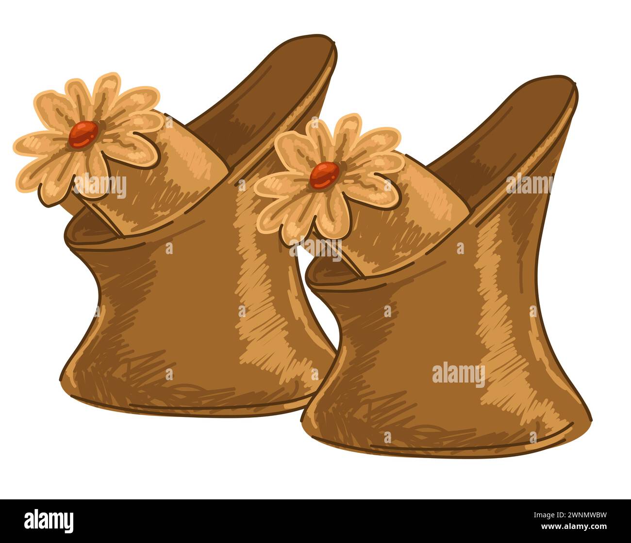 Vintage serviette, container with paper towels Stock Vector