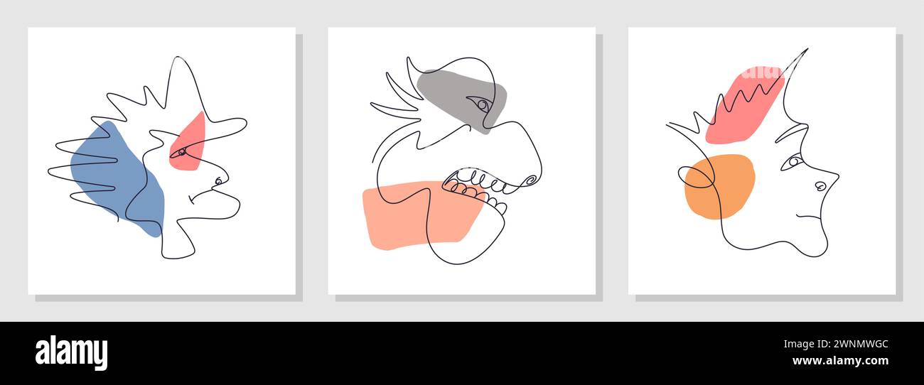 Grotesque head Stock Vector Images - Alamy