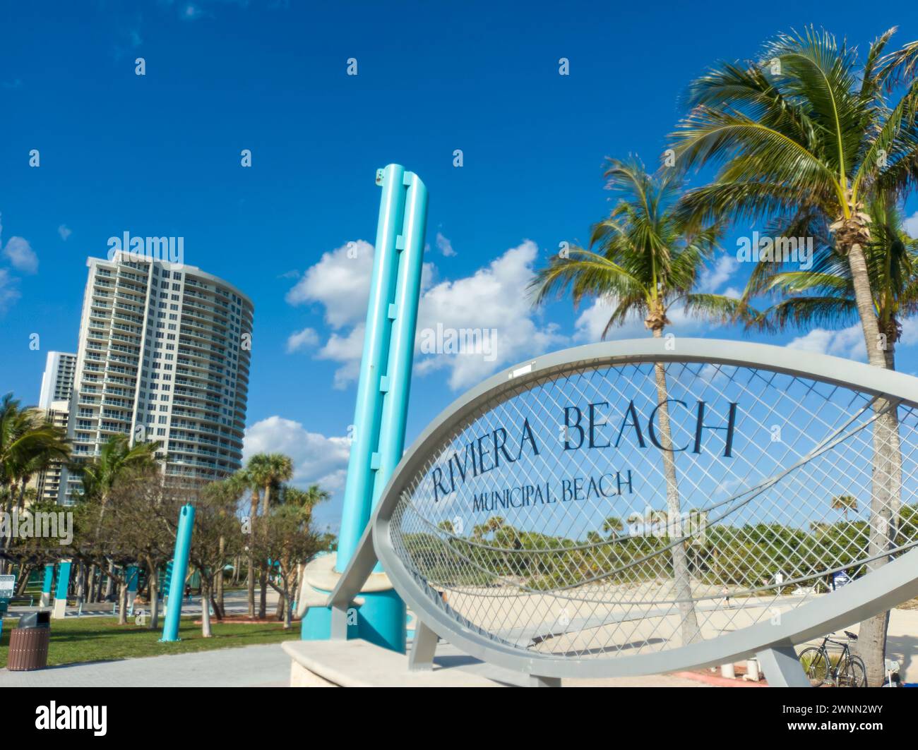 The entrance to Riviera Beach in Florida, USA Stock Photo - Alamy