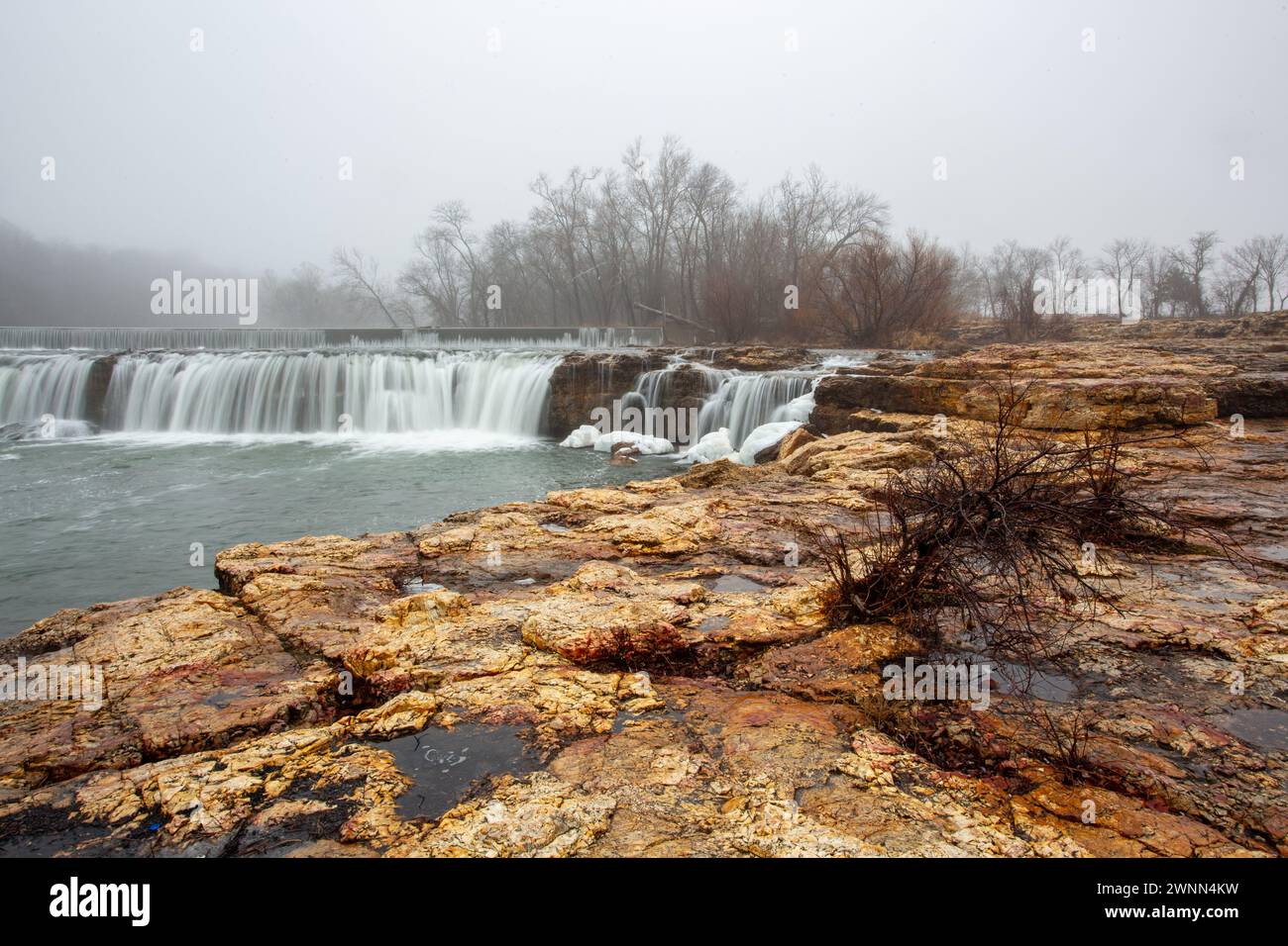 Grand Falls waterfall is the largest continuously flowing natural ...