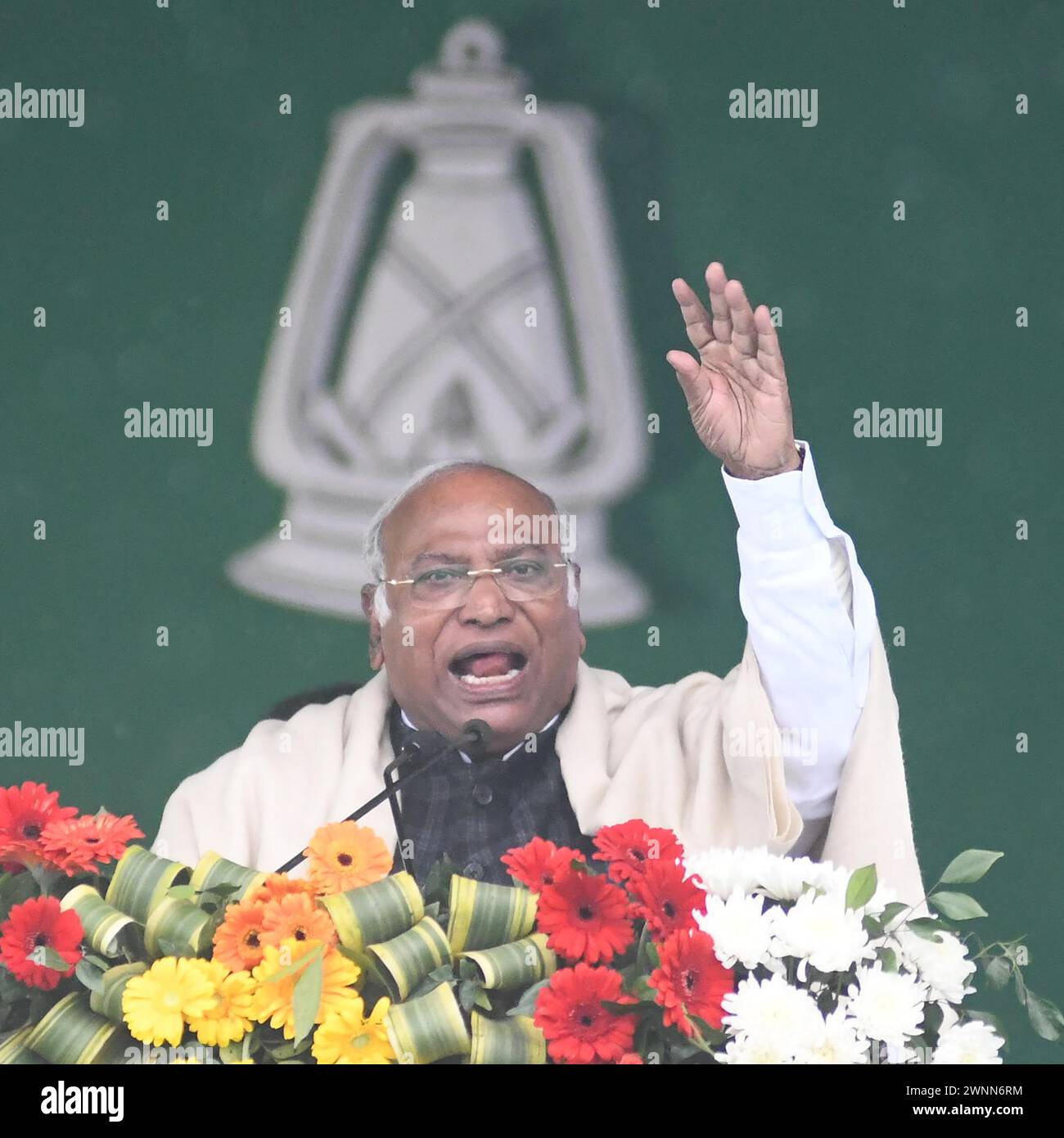 PATNA, INDIA - MARCH 3: Congress president Mallikarjun Kharge ...