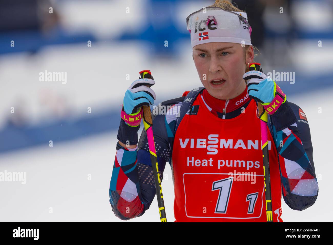 Oslo, Norway 03 March 2024, Ingrid Landmark Tandrevold of Norway looks