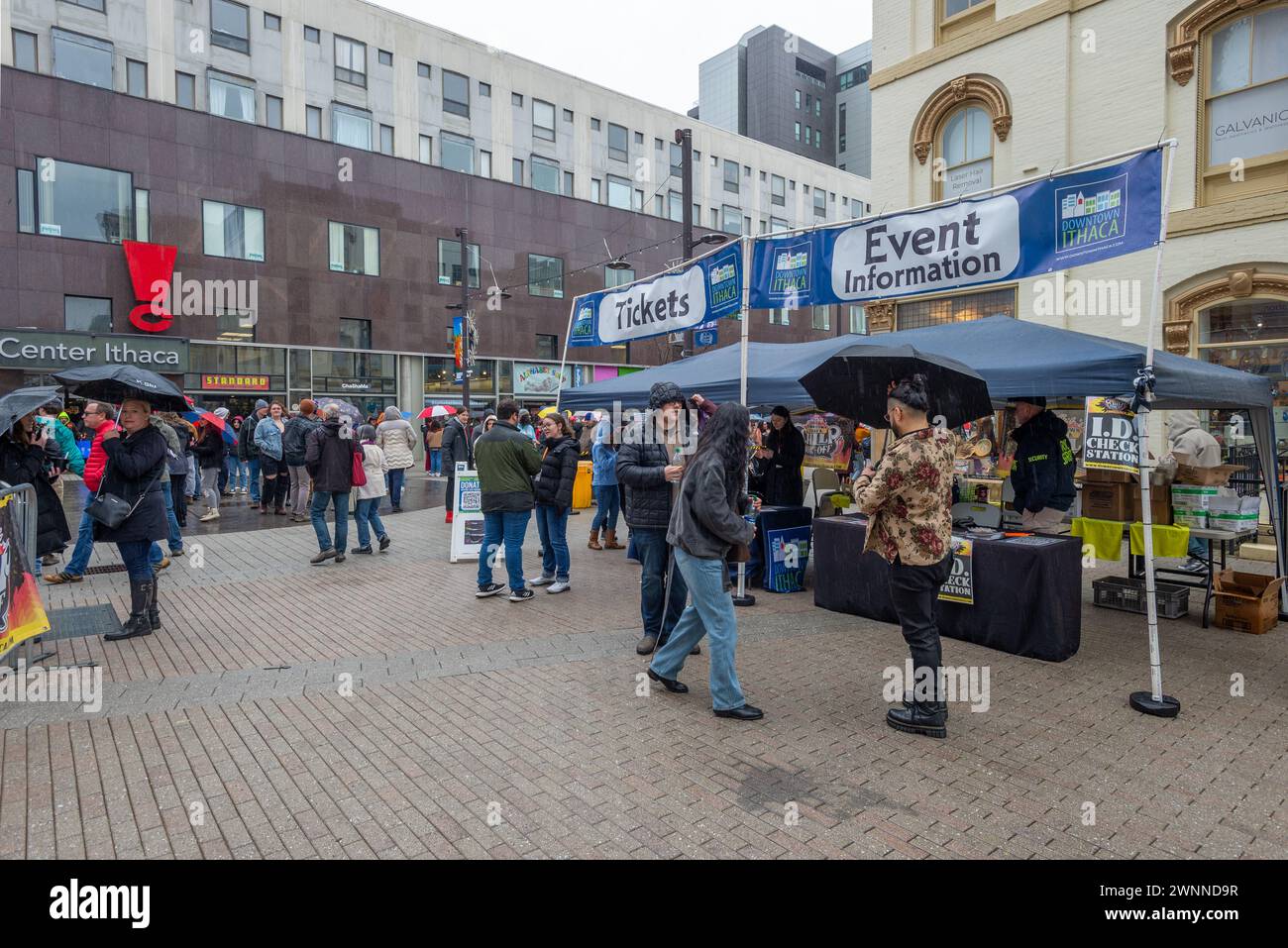 Ithaca Commons. Chili Cook Off. Tompkins County. Ithaca, New York Stock Photo
