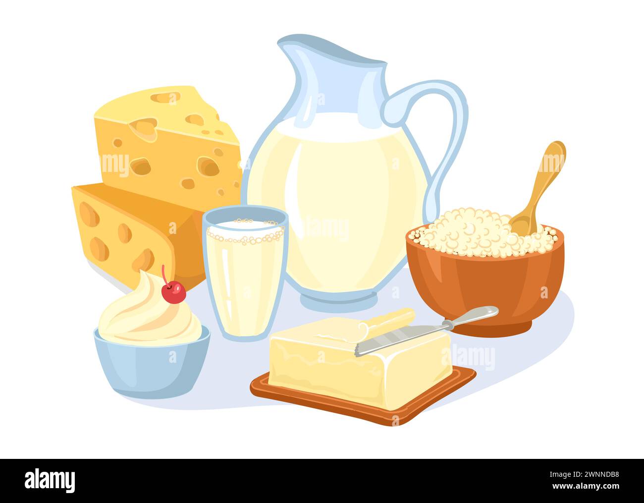 Whipped margarine Stock Vector Images Alamy