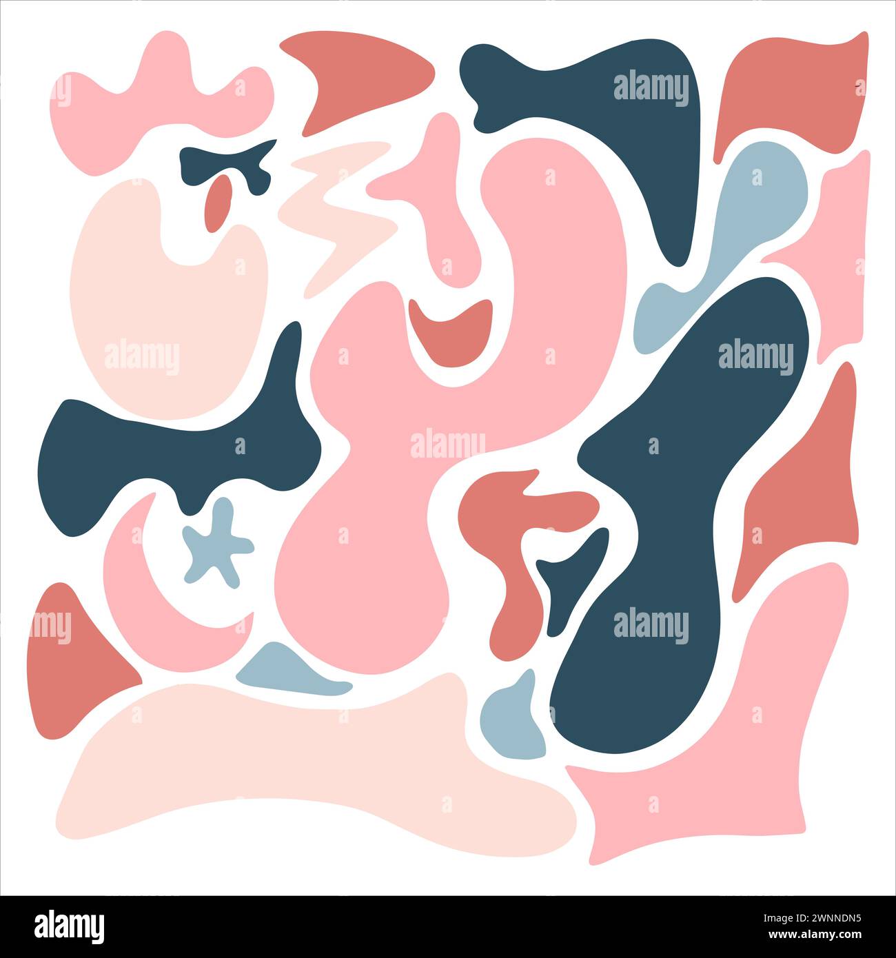 pastel color free form flat vector Stock Vector Image & Art - Alamy