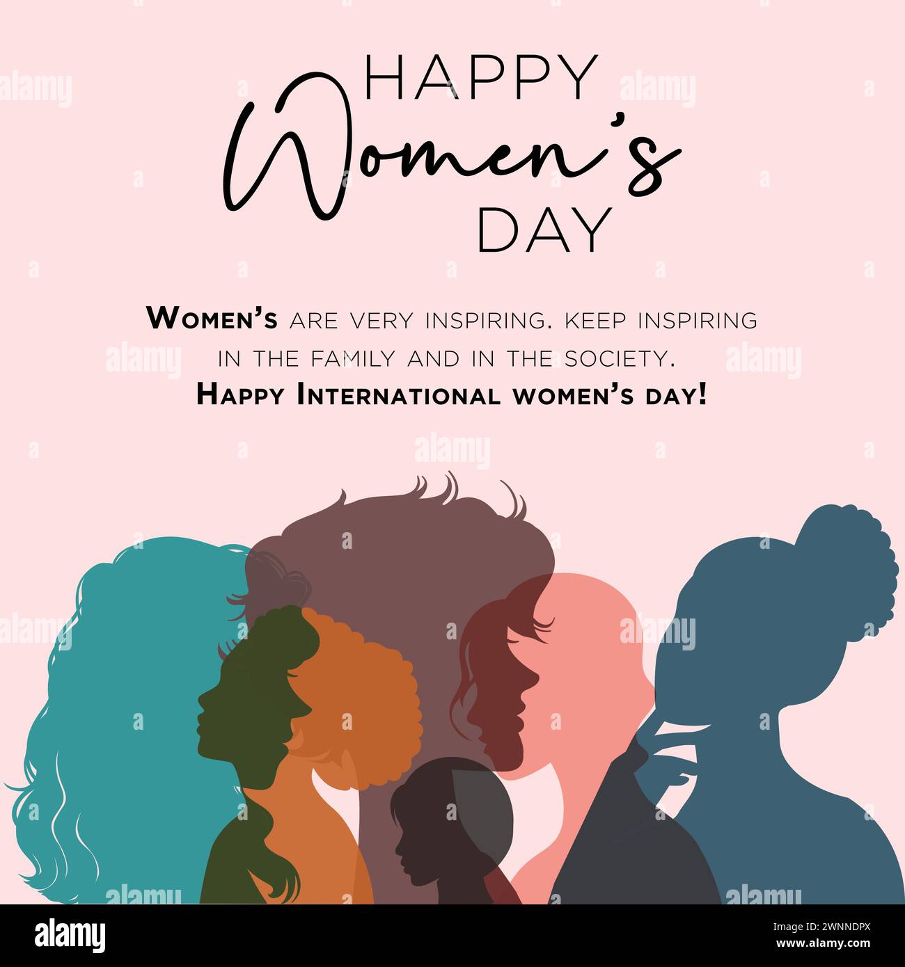 Happy women's Day March. International womens day. international women