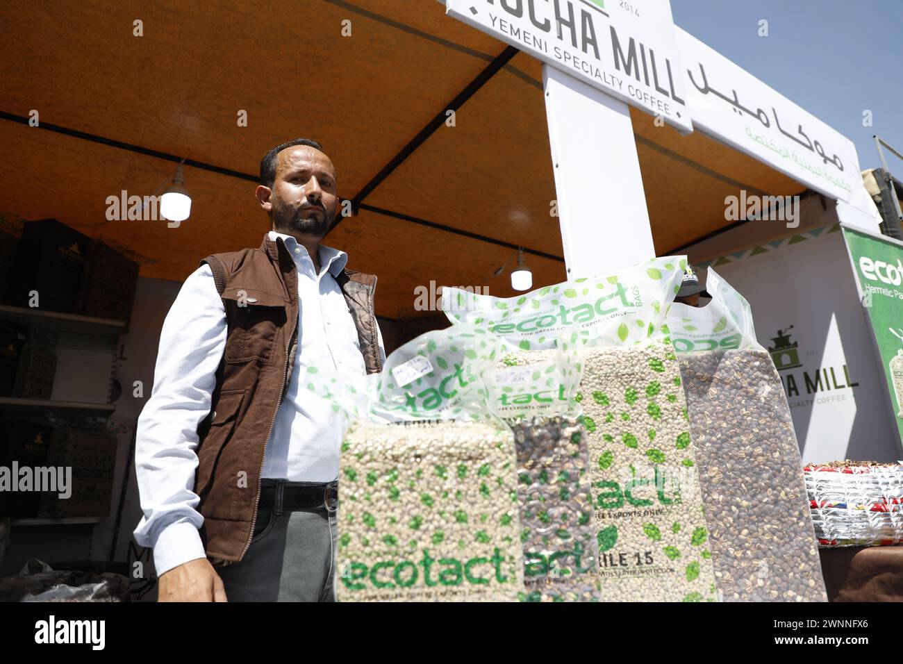 Sanaa, Sanaa, Yemen. 3rd Mar, 2024. 03 March 2024, A Yemeni seller