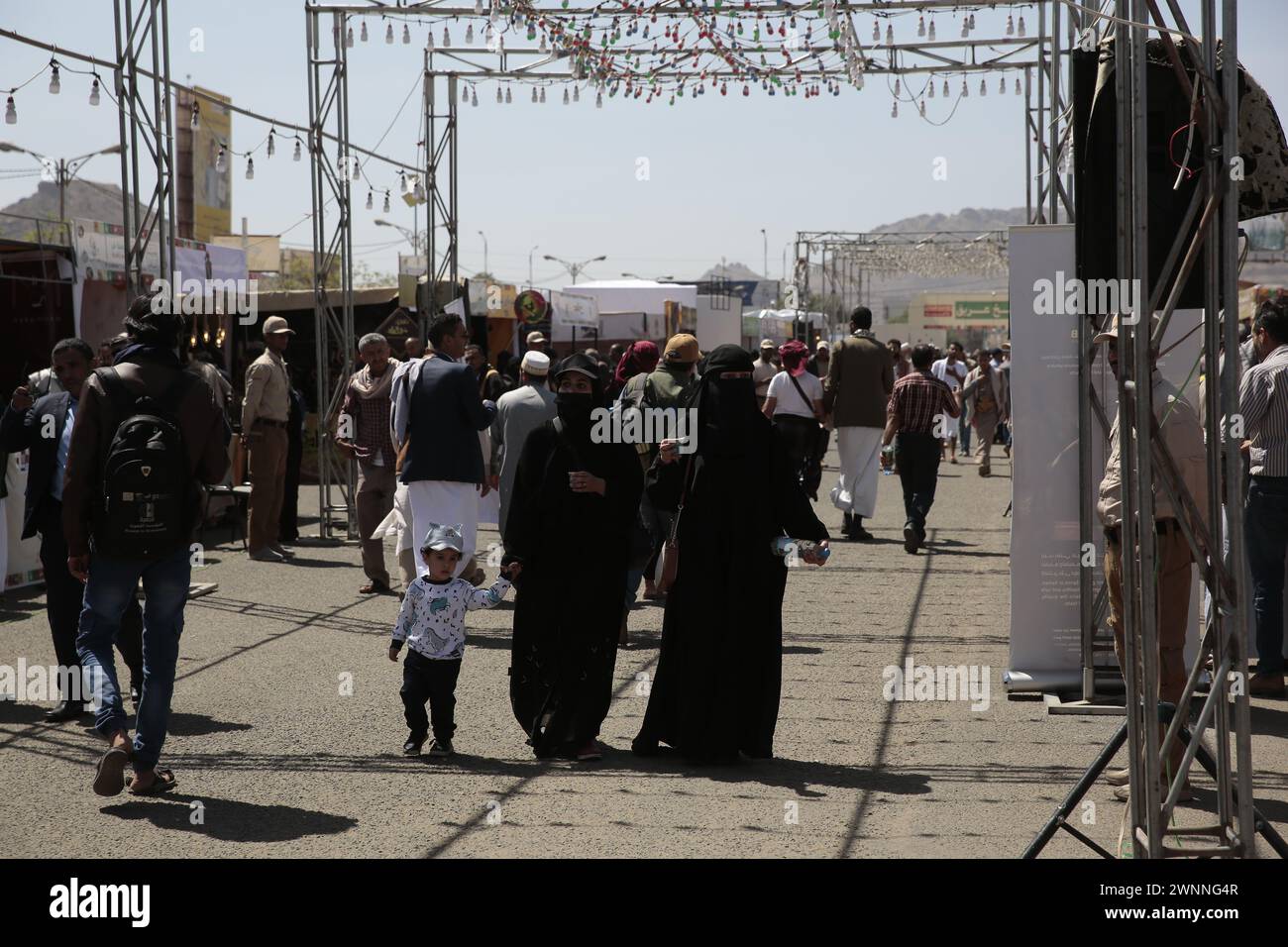 Sanaa, Sanaa, Yemen. 3rd Mar, 2024. 03 March 2024 : A people attend a