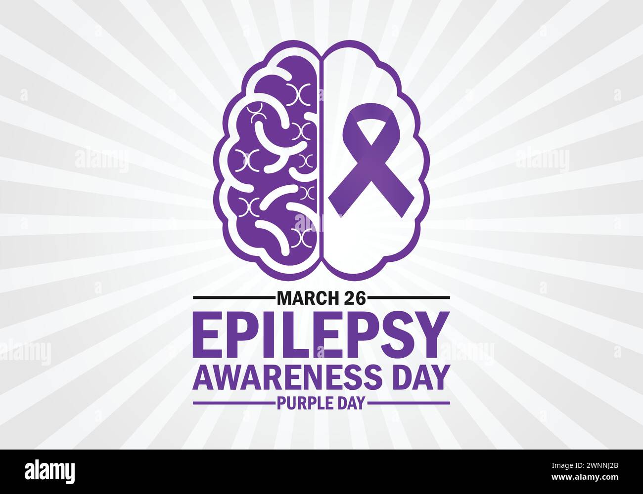 Epilepsy Awareness Day Purple Day Holiday Concept Template For Epilepsy Awareness Day Purple Day Holiday Concept Template For Background Banner Card Poster With Text Inscription 2WNNJ2B