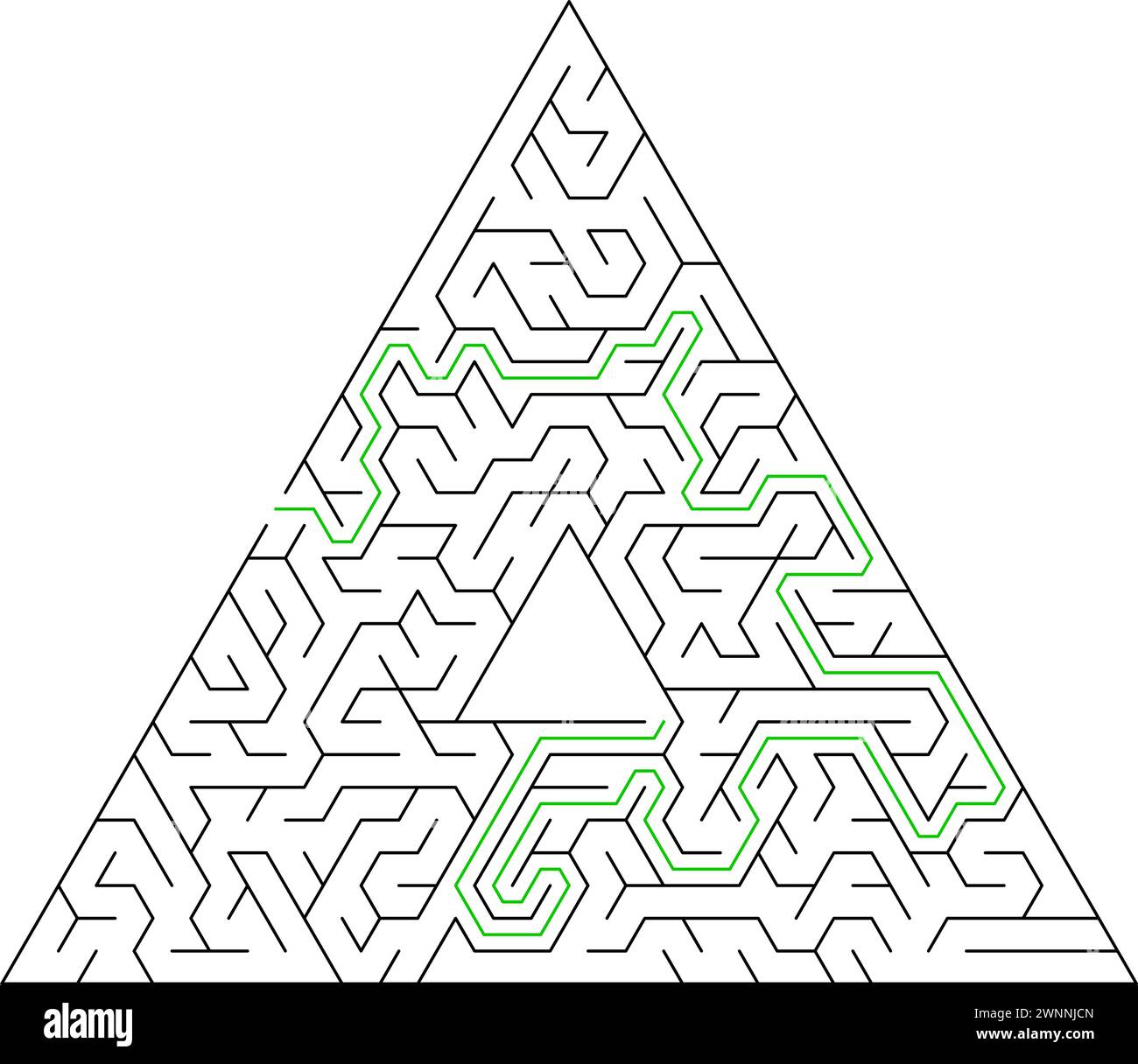 Set of black and white puzzle pieces isolated on white background ...